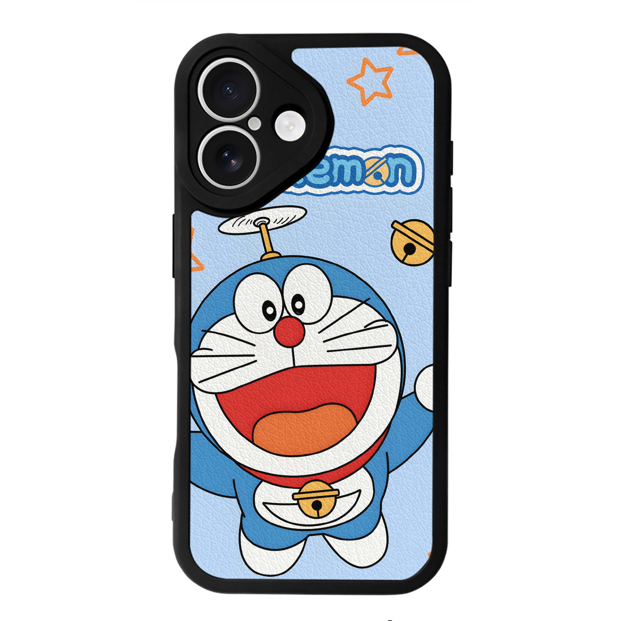 （画像用） ドラえもん Doraemon 【iPhone 16シリーズ対応】シリコンスマホケース（レザー調） 材質：シリコン